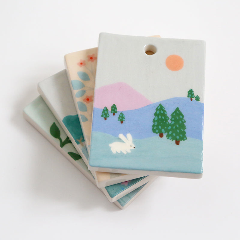 Mini tableau - La montagne bleue