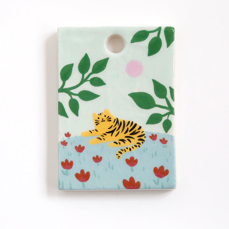 Mini tableau - Le Tigre couché