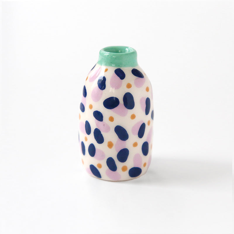 Mini Vase - Confettis mauves