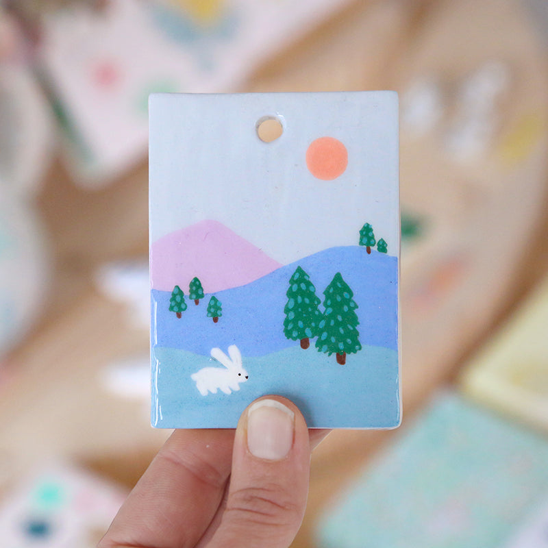 Mini tableau - L'oiseau dans les feuillages