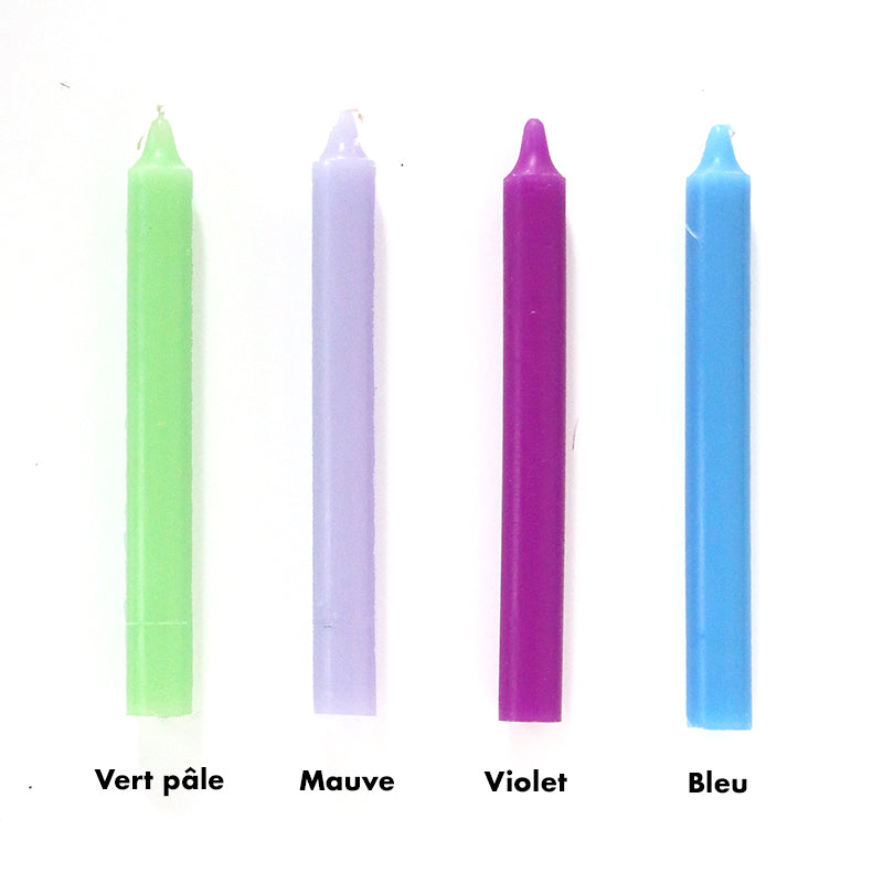 Bougies colorées
