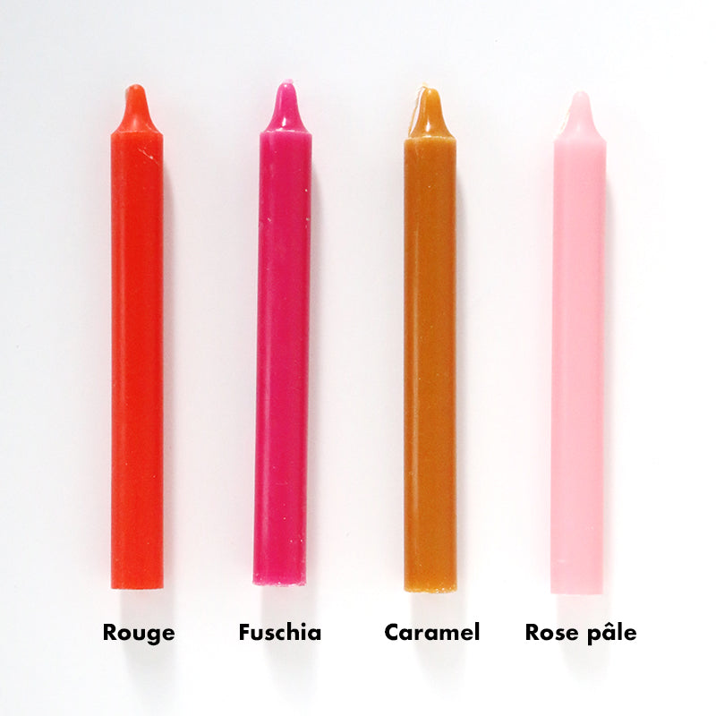 Bougies colorées