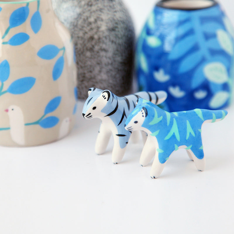 Mini tigre bleu et vert