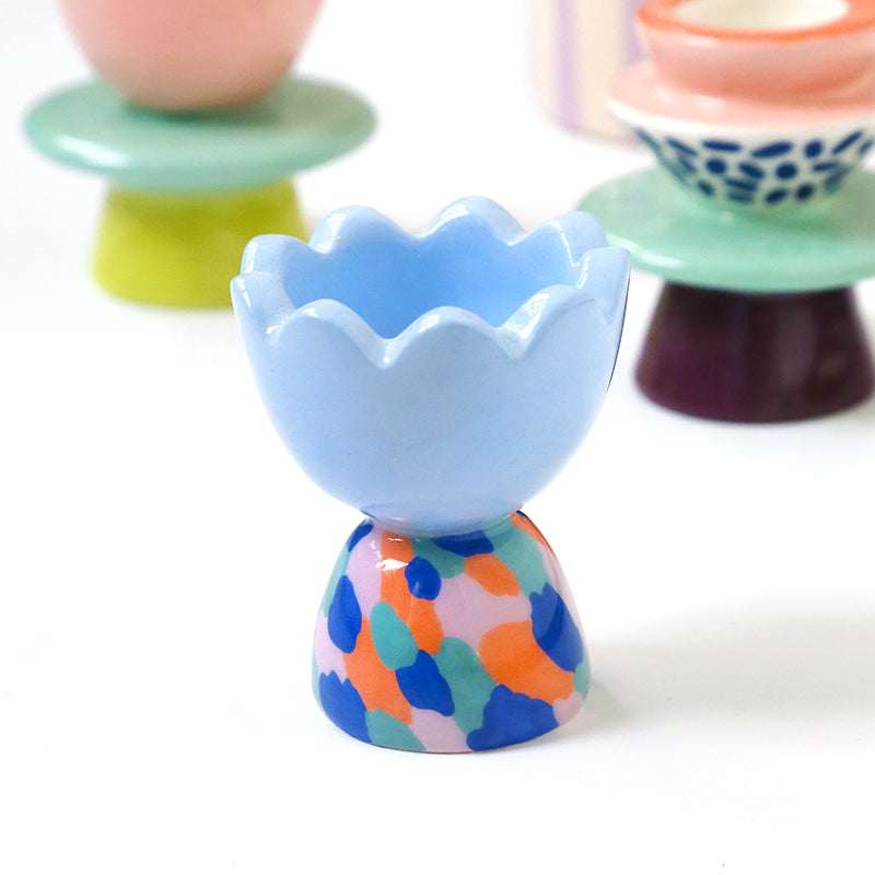 Bougeoir - Micha - Bleu et multicolore