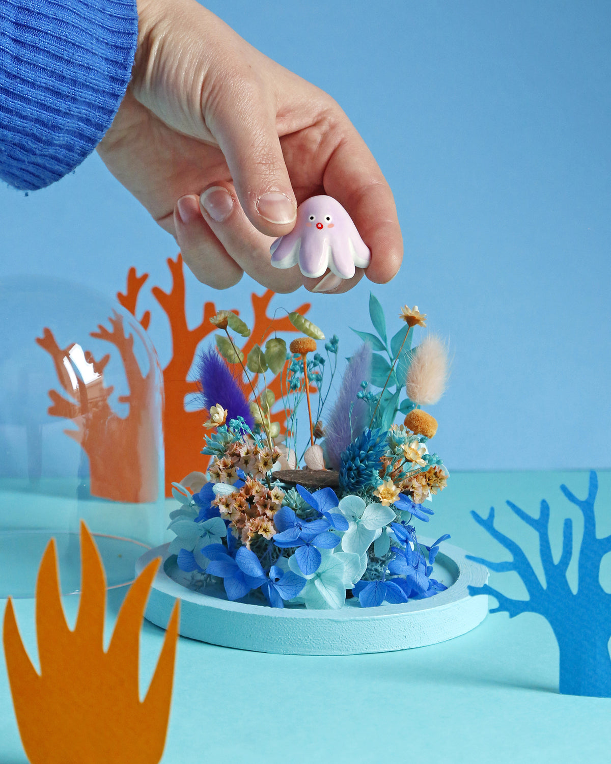 Le poulpe et les abysses turquoise